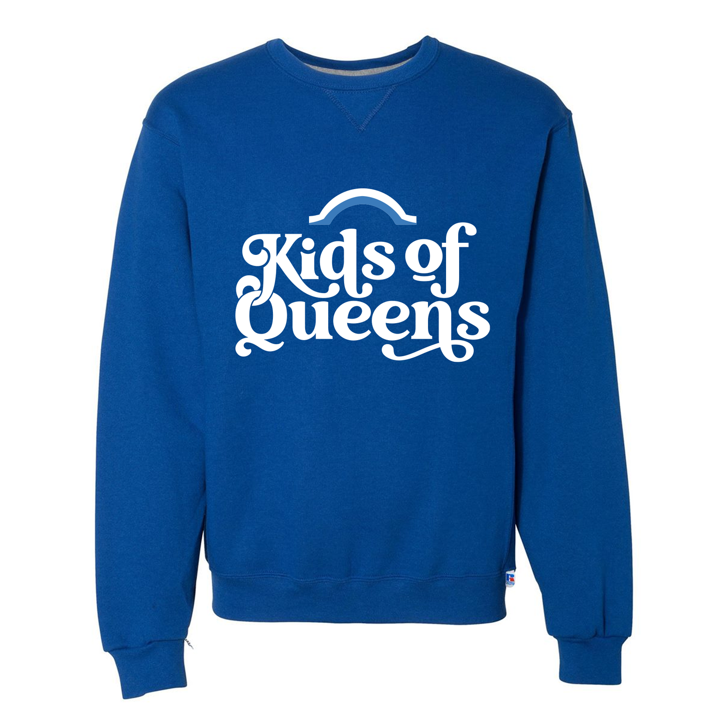 Adult Unisex Royal Blue Crewneck with White Logo