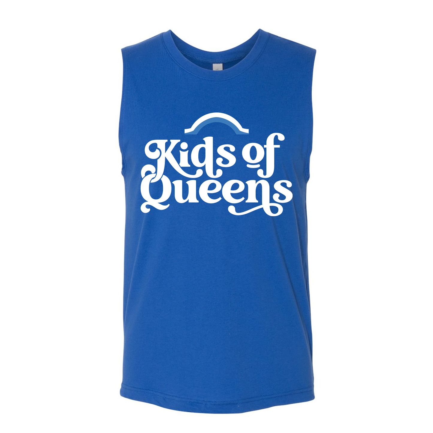 Adult Unisex Royal Blue Tank with White Logo