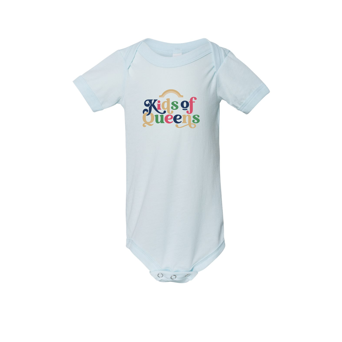 Infant Ice Blue Onesie with Classic Logo