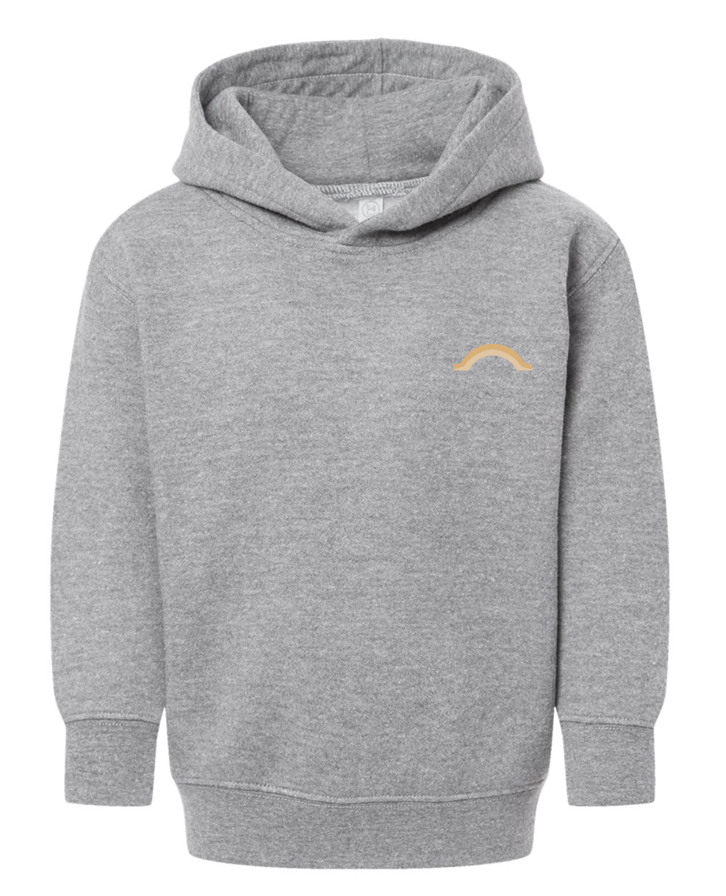 Toddler Grey Hoodie with Classic Logo