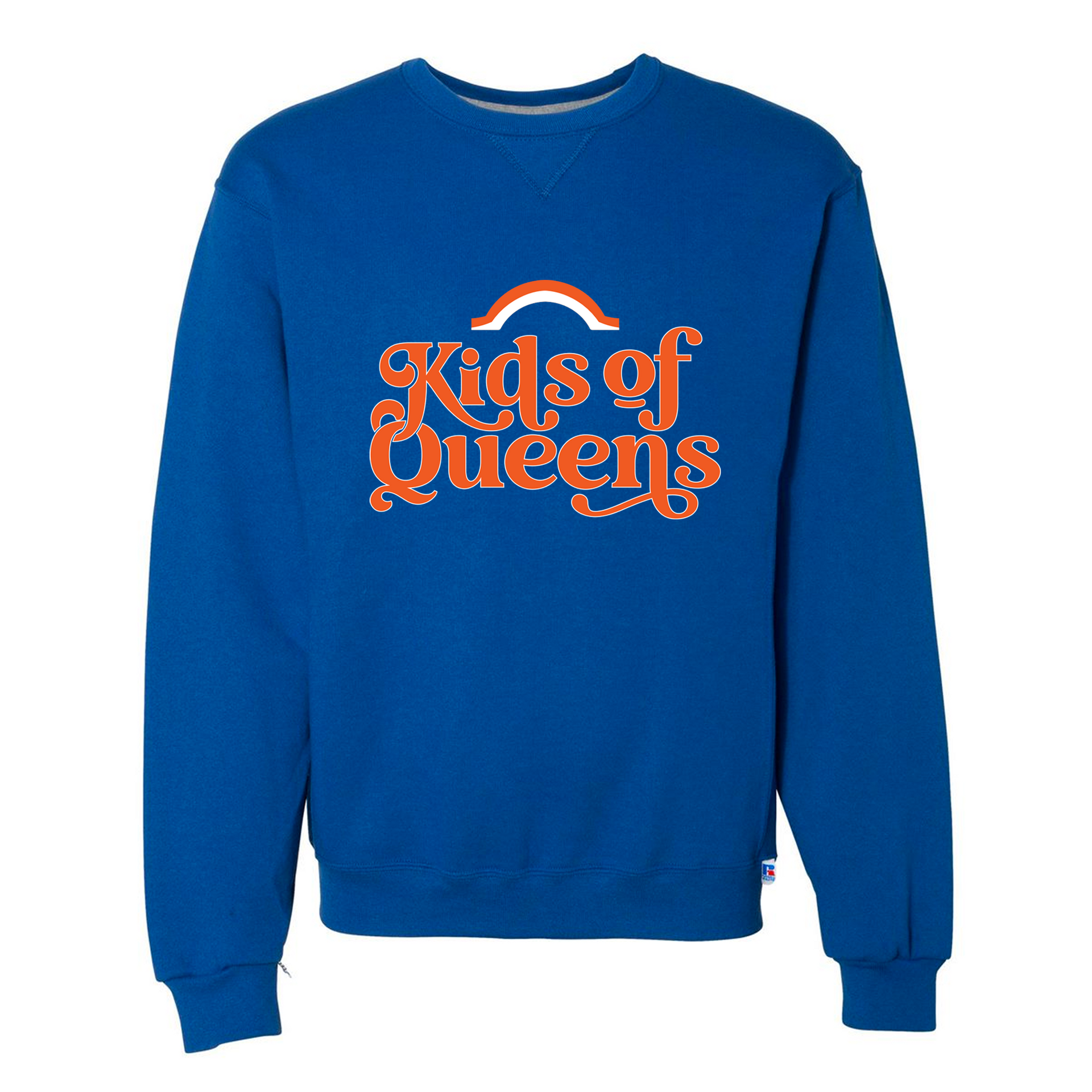 Adult Home Team Crewneck | Blue & Orange NYC Sweatshirt | FREE