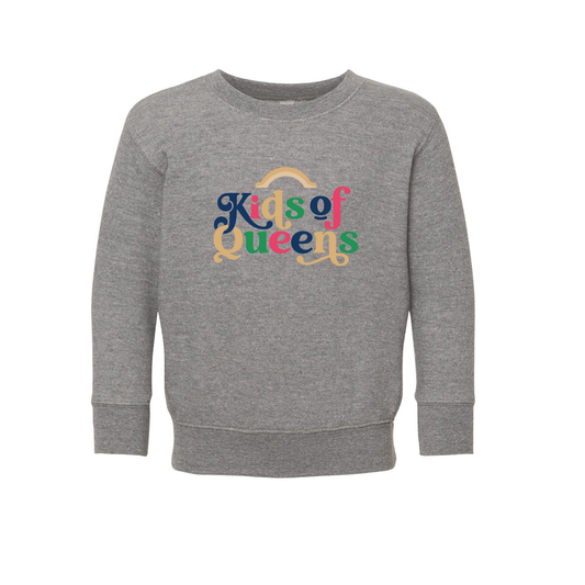 Toddler Grey Crewneck with Classic Logo