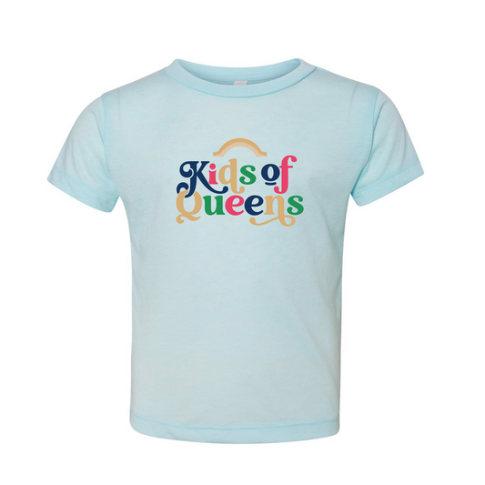 Toddler Ice Blue Triblend T-Shirt with Classic Logo